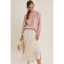 Load image into Gallery viewer, Blush Embroidery Sweater
