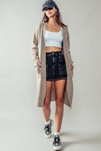 Load image into Gallery viewer, Jessica Long Knit Cardigan w/ Thumbhole
