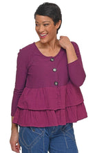 Load image into Gallery viewer, Tulip Cherub Cardigan in Mulberry
