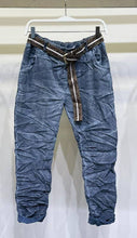 Load image into Gallery viewer, Chocolate Crinkle Suede Jogger- Also in Army
