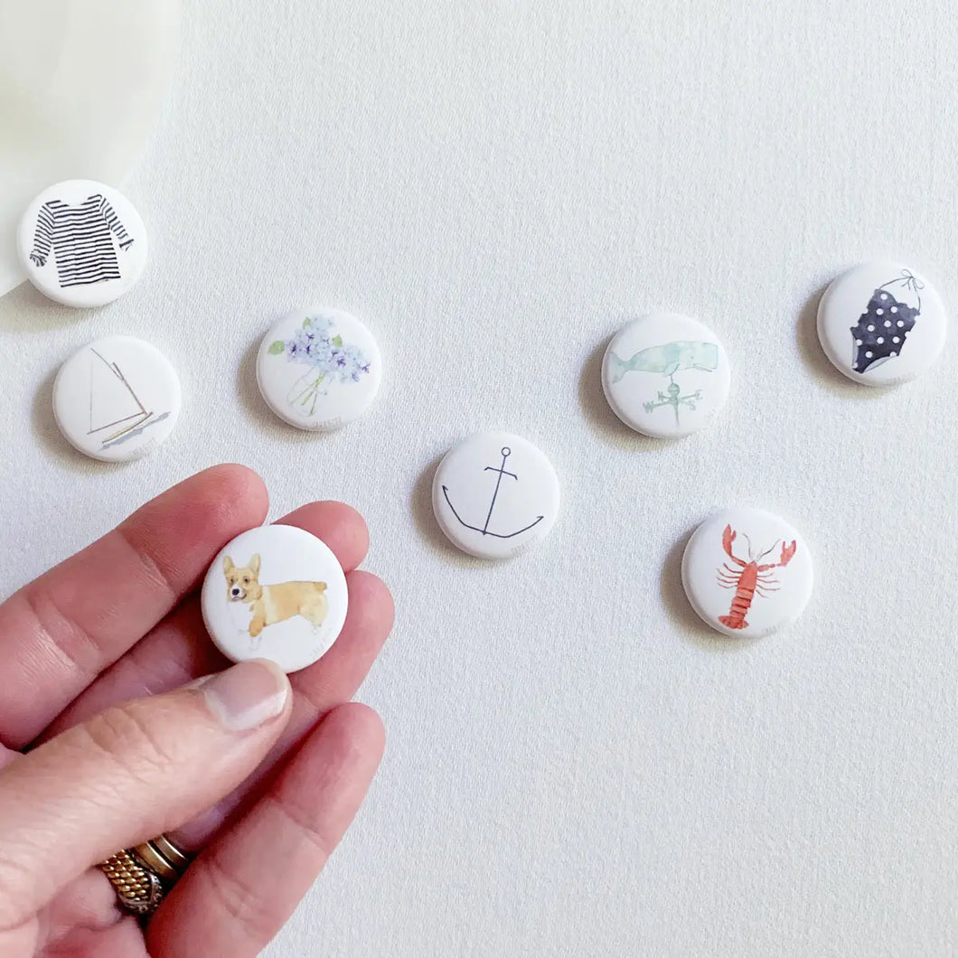 Button Pins - Assorted Pack