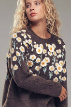 Load image into Gallery viewer, Urban Daizy Embossed Floral Knit Sweater~ coming soon
