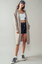 Load image into Gallery viewer, Jessica Long Knit Cardigan w/ Thumbhole
