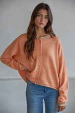 Load image into Gallery viewer, Knit Polyester Acrylic Sweater Crew Neck Cardigan~ arriving soon!

