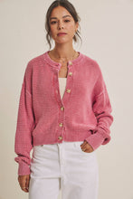 Load image into Gallery viewer, In February Waffle Stitch Cardigan
