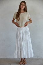 Load image into Gallery viewer, Shai Knit Sweater See Through Short Sleeve Pullover Top
