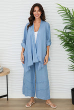 Load image into Gallery viewer, MILIO MANOIL LINEN ASYMMETRICAL DRAPEY CARDIGAN
