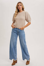 Load image into Gallery viewer, Aspen Puff Sleeve Knit Sweater
