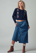 Load image into Gallery viewer, Newport Button-Front Denim Skirt
