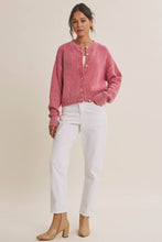 Load image into Gallery viewer, In February Waffle Stitch Cardigan
