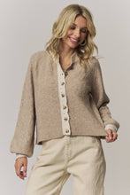 Load image into Gallery viewer, Farrah Contrast Scalloped Trim Cardigan
