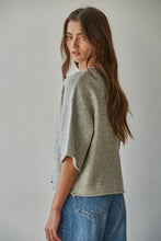 Load image into Gallery viewer, Kelly Knit Sweater Quarter Sleeve Button Up Cardigan~ also in Navy
