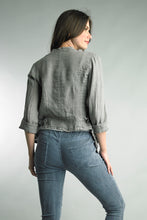 Load image into Gallery viewer, Tempo Paris Tab Linen Jacket
