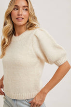 Load image into Gallery viewer, Aspen Puff Sleeve Knit Sweater
