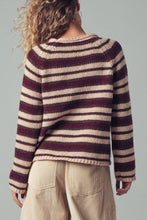 Load image into Gallery viewer, Striped V-Neck Pocket Knit Sweater~ more coming in Burgundy Strip!
