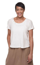 Load image into Gallery viewer, Tulip Button Tee in Ivory~ New!
