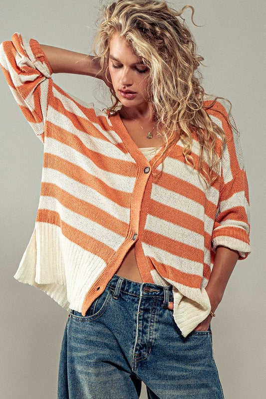 Montauk Stripe Cardigan