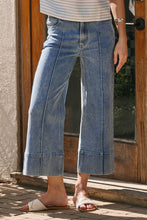 Load image into Gallery viewer, Bon Mid Rise Stretch Denim Wide Leg Front Seamed Jeans Pants~ 11/20 arrival
