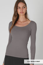 Load image into Gallery viewer, Nikibiki Long Sleeve Scoop Neck Top~ back in September!
