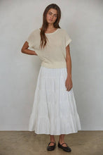 Load image into Gallery viewer, Shai Knit Sweater See Through Short Sleeve Pullover Top
