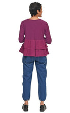 Load image into Gallery viewer, Tulip Cherub Cardigan in Mulberry
