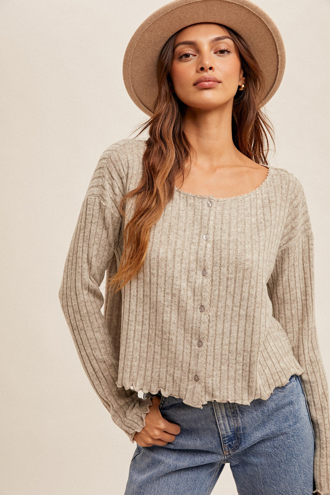 Shelley Brushed Edge Cardigan