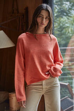 Load image into Gallery viewer, Knit Sweater Rolled Round Neck Pullover
