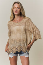 Load image into Gallery viewer, Bell Sleeve Lace Top~ also in lavender~coming soon
