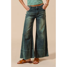 Load image into Gallery viewer, Wide Leg Flared Washed Corduroy Pants with Side Slits~ also in Mocha 10/20

