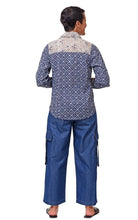 Load image into Gallery viewer, Tulip Classic in Navy Design Button Down
