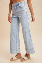 Load image into Gallery viewer, Brooke Denim Cropped Wide Flare Jean~ NEW! coming 6/22
