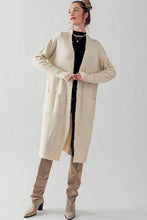 Load image into Gallery viewer, Jessica Long Knit Cardigan w/ Thumbhole
