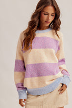 Load image into Gallery viewer, Hem &amp; Thread Big Stripe Sweater~ arriving 10/28
