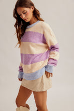 Load image into Gallery viewer, Hem &amp; Thread Big Stripe Sweater~ arriving 10/28
