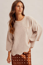 Load image into Gallery viewer, Hem &amp; Thread Scalloped Sweater~ also in Olive

