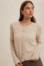 Load image into Gallery viewer, Gigi Flower Applique Cardigan~ Also in pink
