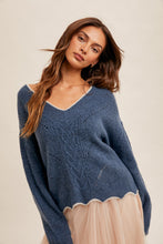 Load image into Gallery viewer, Maddie Scallop Edge Sweater
