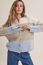 Load image into Gallery viewer, In February Soft Stripe Cardigan
