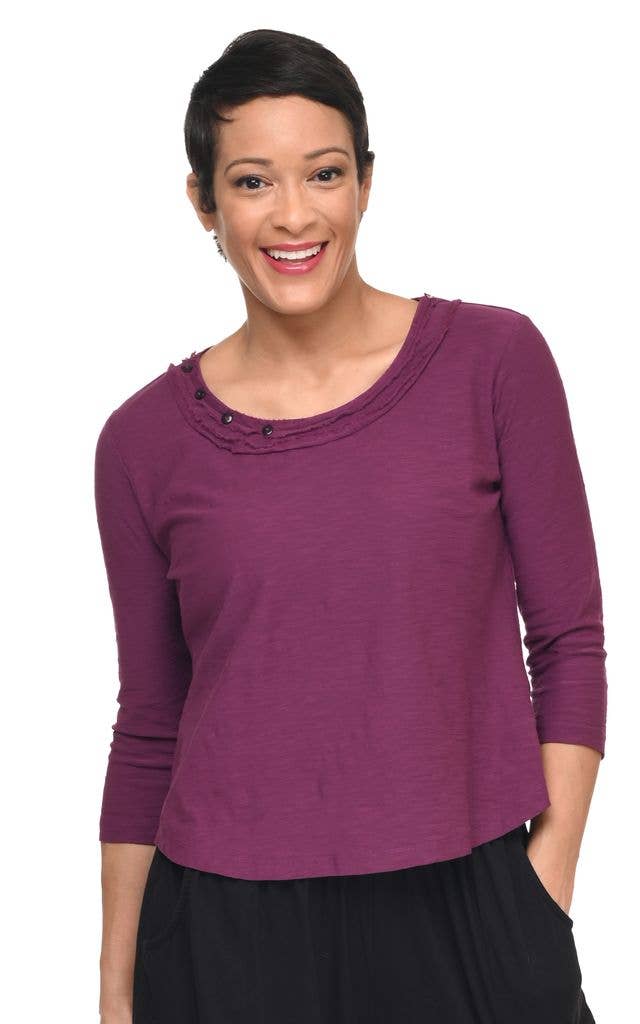 Tulip Bowen Top in Mulberry