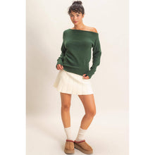 Load image into Gallery viewer, Off The Shoulder Sweater Top
