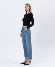Load image into Gallery viewer, Lovervet by Vervet High Rise Cuffed Boyfriend Jeans~ arriving 7/31
