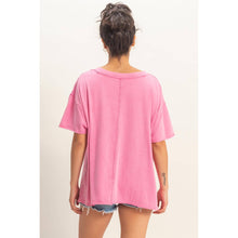 Load image into Gallery viewer, Washed V-Neck Oversized Tee
