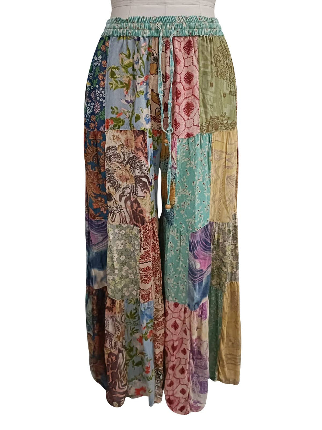 Charlotte Grey Bohemian Long Flared Patchwork