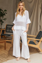 Load image into Gallery viewer, Ally Cotton Mesh Top~ White
