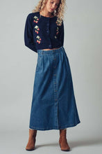 Load image into Gallery viewer, Newport Button-Front Denim Skirt
