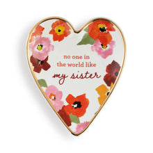 Load image into Gallery viewer, My Sister Art Heart Trinket Dish
