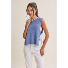 Load image into Gallery viewer, In February Ribbon Whipstitch Sweater Vest
