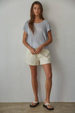 Load image into Gallery viewer, Shai Knit Sweater See Through Short Sleeve Pullover Top
