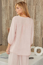Load image into Gallery viewer, Rachel Linen Top~ also in Blush Pink
