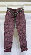 Load image into Gallery viewer, Chocolate Crinkle Suede Jogger- Also in Army
